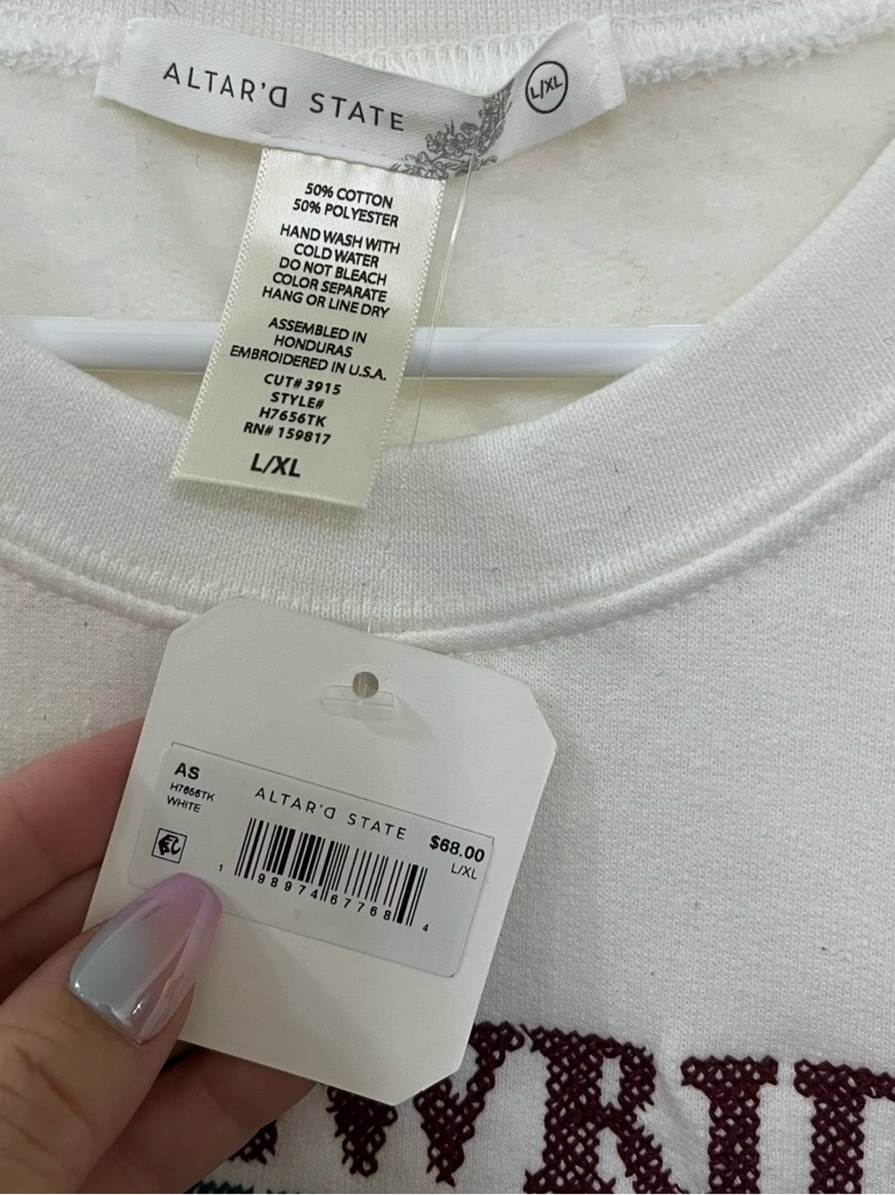 NEW Altar’d State Willowridge Vermont Embroidered Sweatshirt Size M/L & L/XL NWT - Picture 12 of 13